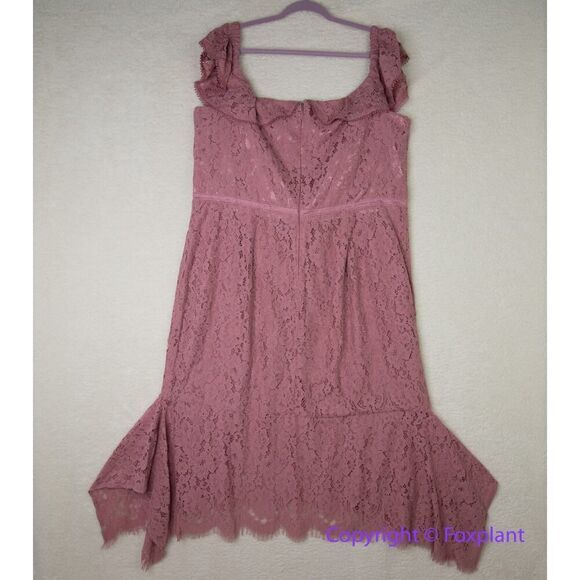 New! City Chic Women's Plus Size Angel Lace‎ Dress Rose, size 20 - Picture 10 of 16